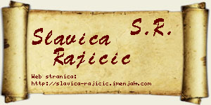 Slavica Rajičić vizit kartica